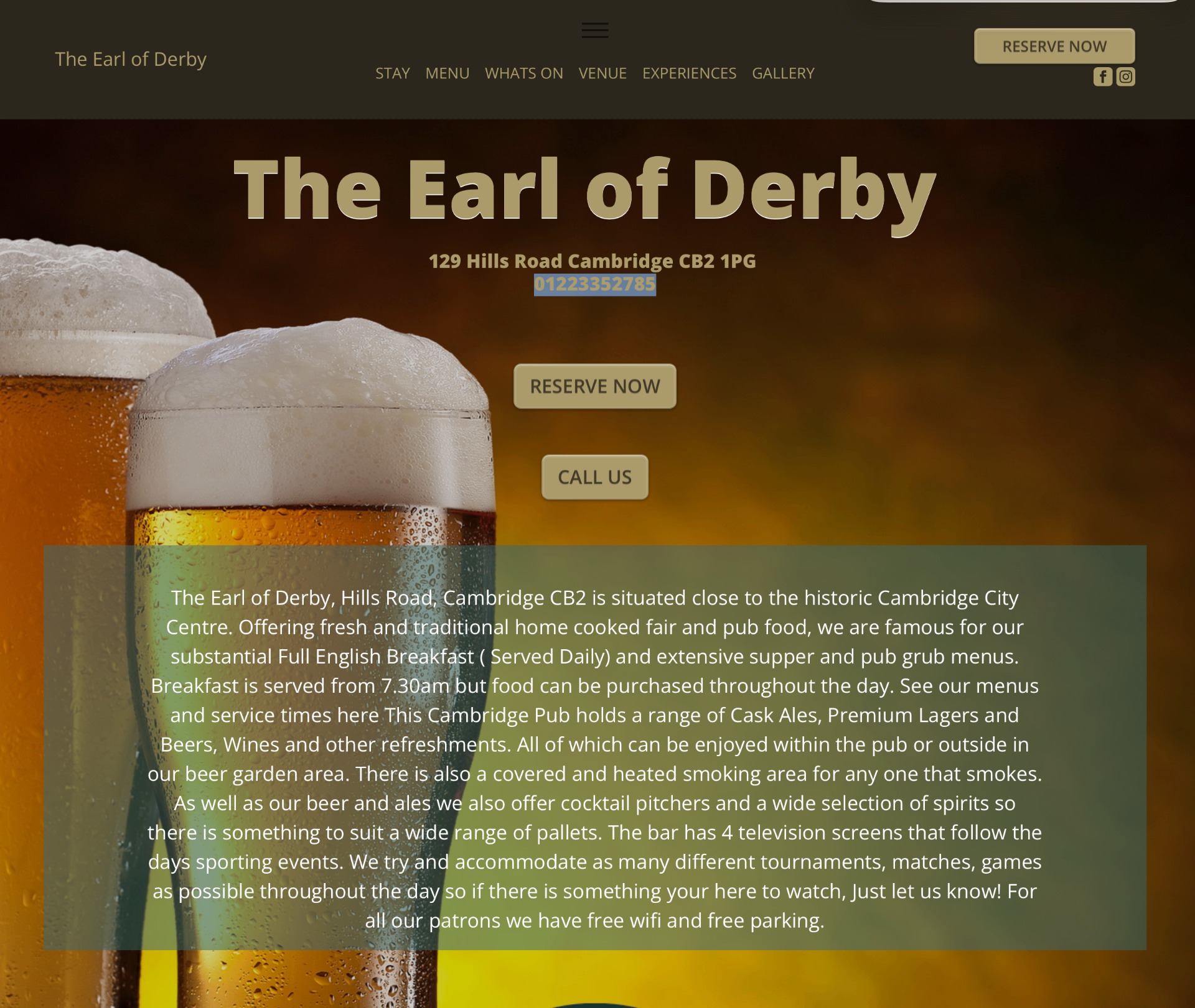 The Earl of Derby