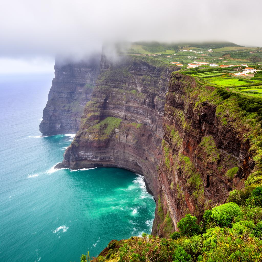 Dramatic cliffs of Madeira